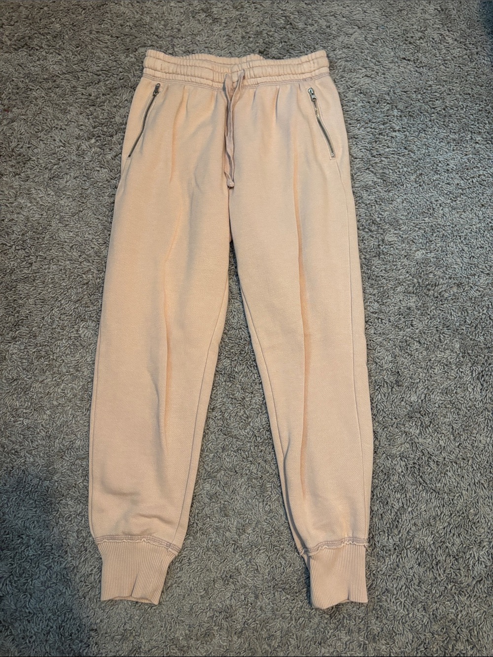 aerie Peach-Blush Zip Pocket Joggers